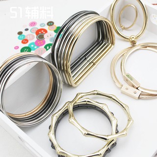 Handmade DIY fabric ring D-shaped five metal accessories luggage handle hand carry wild hand bag han
