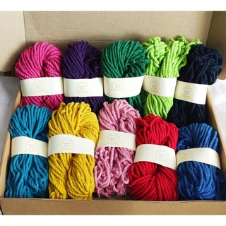 30 yards Colored Macrame Cotton Rope/ 30 yards Colored Cotton Cord 3m / 4mm
