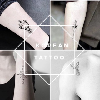 Temporary tattoo korean style cool cute waterproof unisex