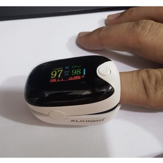 ALKINDO Portable Pulse Oximeter Monitor Finger Oxymeter Meter Clip (4)