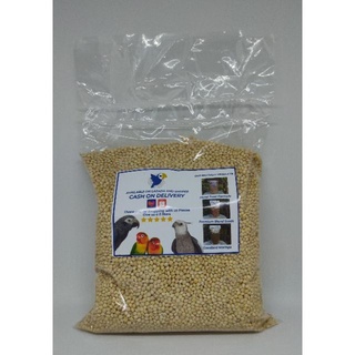 【Ready Stock】☼White Millet Seeds For Budgies, African Love Birds, Canary, Cockatiels, and Other Bird