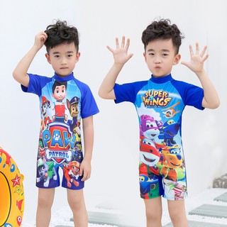 【Stock】 Boy Kids Swimsuit Baby Swimming Suit Muslimah Swimwear