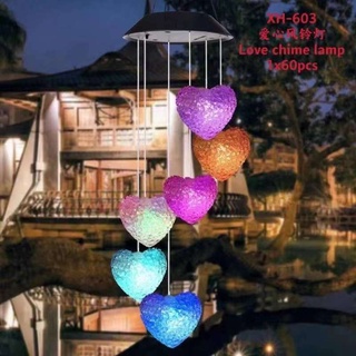 Wind Chime Solar Wind Chimes Outdoor Gardening Gifts for mom Unique Birthday Gifts for Women who has