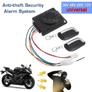 Motorcycle Motorbike Anti-theft Security Alarm System Immobiliser Remote Control