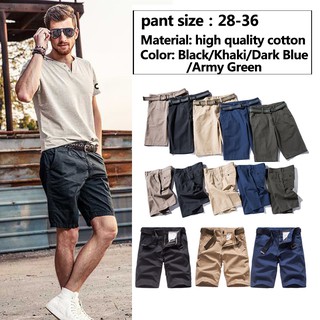 Cargo Short Pants For Men's cotton plus size pants COD（Includes belt） (1)