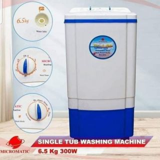 Micromatic washing machine 6.5kg high quality, super speed motor