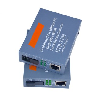 10/100Mbps HTB-3100AB Fiber Optical Transceiver Fiber Optical Media Converter Single Mode Single Fiber
