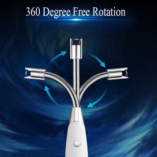 Windproof Candle BBQ Lighter Kitchen Flameless Ignition USB Rechargeable Electric Plasma Arc Gas Sto (7)