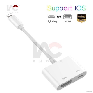 ⊕☌◆iPhone to HDMI Adapter, Lightning Digital AV Adapter with iPhone Charging Port, for HD TV Monitor
