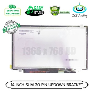 Brand New 14 Inch Led Lcd Slim Type 30 Pin For Laptop Screen Replacement Ltn140At31 N140Bge-E33 N140
