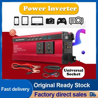 【Factory direct inverter】10000W Car Solar Power Inverter DC 12V/24V to AC 220V AC Sine Wave Converter
