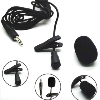 Clip-on Lapel Mini Lavalier Mic Microphone For iPhone SmartPhone Recording PC