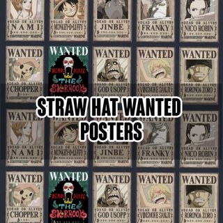 STRAW HAT PIRATES WANTED POSTERS (Please read the description)