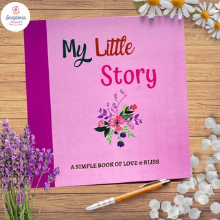 Snapteria Baby Memory Book - Baby Photo Album Journal & Keepsake Scrapbook for Girl