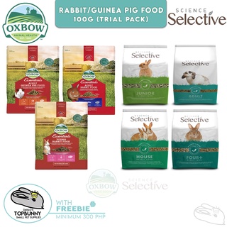 Oxbow/Supreme Pellets Trial Pack 100g (Adult Rabbit, Young Rabbit, Adult Guinea Pig)