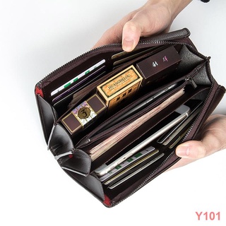 ☇﹍Baellerry Men Wallet Luxury Long Clutch Large Capacity Wallet Business Clutch Bag High Quality Mul