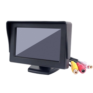 Car Rear View Backup Reverse Parking Display 4.3 Inch TFT LCD HD Screen Monitor DVD VCR Headrest Re