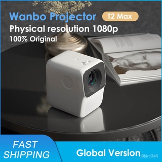 Global Version Wanbo T2 MAX Projector LED Portable Projector 1920*1080P Vertical Keystone Correction