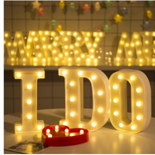 Diy Small 3D Letters Led Night Light Alphabet Decor Lamp