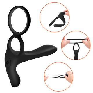ZFKb For Couples Penis Ring Vibrators Delay Ejaculation Cock Ring G-spot Vibrator Sex Toys for Men V (5)