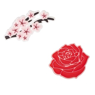 new products₪✷►Crocs Jibbitz Sakura Rose Pins for shoes bags High quality #cod