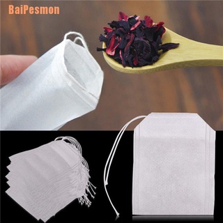 BaiPesmon&% 100pcs Empty Teabags String Heat Seal Filter Paper Herb Loose Tea Bag 5.5 x 7cm
