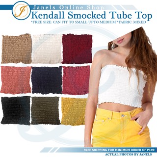 Kendall Smocked Bandeau Tube Top (1)