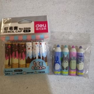 Pencil Cap Ice Cream 6's or Totoro 4's