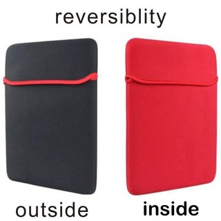 Double Faced Laptop Pouch Sleeve Black