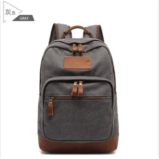 AUGUR grey men's shoulder large-capacity travel bag backpack men's bag school bag (1)