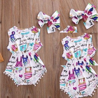 ⚡⏰⚡✨KIDSUP-Infant Baby Girls Clothes Painting Romper (4)
