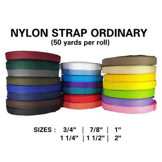 NYLON STRAP / BELT ORDINARY per roll 50yards