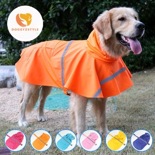 Large Dog Raincoat Labrador Retriever Pet Dog Clothes Reflective Rainwear Waterproof Medium Dog Rain