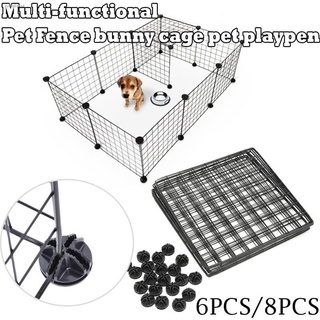 *mga kalakal sa stock*∏DIY Pet Playpen Animal Cage Crate Metal Wire Kennel Extendable Fence Storage