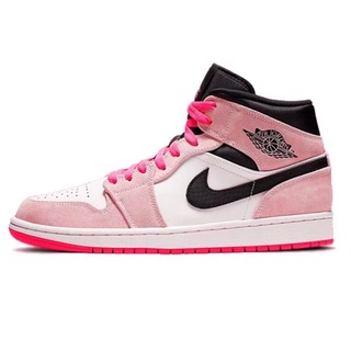 ⊙☢◑108 Colors Nike Air Jordan 1 Crimson Tint SE Pink High Top Board Shoes Flat Bottom Casual Sneaker