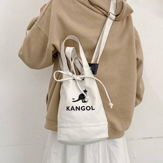 Kangol Handbag Single Shoulder Tote Bag Bucket Bag Korean Canvas Kangaroo Leisure Travel Bag