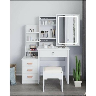 (WITH LED OR WITHOUT LED) European Style Dressing Table EASY TO ASSEMBLE