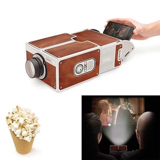 ✤♣3D Projector Cardboard Mini Smartphone Projector Light Novelty Adjustable Portable Cinema Home The