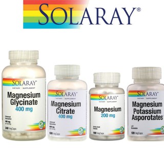 Solaray, Magnesium Glycinate, 400 mg, Asporotate, Potassium Asporotates, Citrate