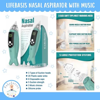 LifeBasis Nasal Aspirator with Music