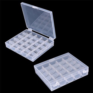 [YXUAN] 25 Cell Empty Bobbins Spools Box Sewing Machine Bobbin Case Organizer Storage TKB (2)