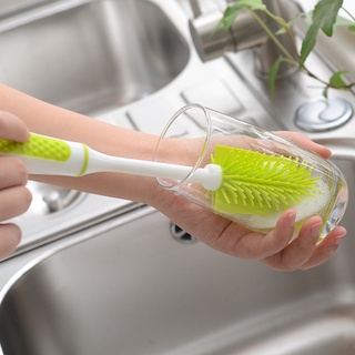 Silicone Bottle Brushes Cleaning Cup Brush For Glass Bottle Feeding Cleaning Brush Bottle Brush Cof