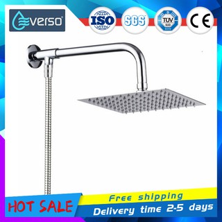 Bathroom Home Shower Set Include 8 Inch 10 Inch Stainless Steel Shower Head and 1.5m Shower Hose