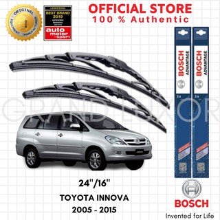 Bosch ADVANTAGE Wiper Blade Set for Toyota INNOVA 2005 - 2015 (24"/16")