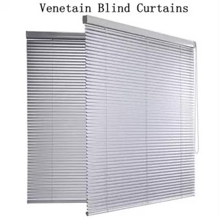 【New】[1.5/2/3/4x 4/5/6 feet ] 25MM Venetian Blinds Waterproof Thicken Aluminum Roller Blinds Wind