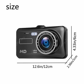 2020 NEW 4 inch HD 1080P Dual Lens Car DVR Recorder Dash Cam 2.5D Touch Screen Dashcam Car Camera Ca (9)