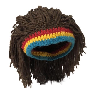 Fashion Wig Woolen Cap Reggae Dreadlocks European and American Warm Knitted Hat Wig Hat Eccentric Pe