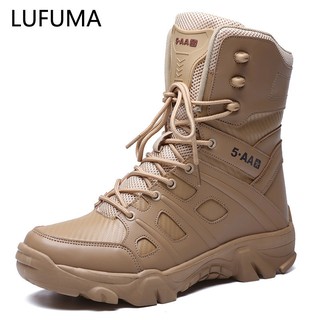 Military Tactical Mens Boots Special Force Leather Waterproof Desert Combat Ankle Boot Army Work