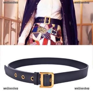 weijiao2 Women Belts Leather Metal D Pin Buckle Waist Belt Party Dress Decor Waistband