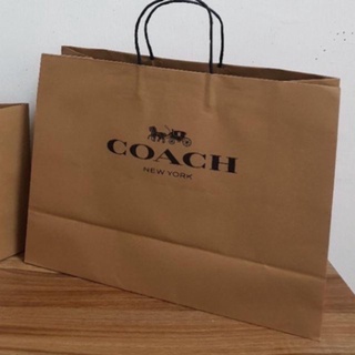 coach brown big paperbag